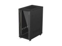 SZAFA INSTALACYJNA RACK STOJĄCA 19" 27U 600X1000 CZARNA DRZWI PRZESZKLONE LANBERG (FLAT PACK)