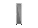 SZAFA INSTALACYJNA RACK STOJĄCA 19" 42U 600X1000 SZARA DRZWI PRZESZKLONE LCD LANBERG (FLAT PACK)