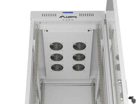 SZAFA INSTALACYJNA RACK STOJĄCA 19" 42U 600X1000 SZARA DRZWI PRZESZKLONE LCD LANBERG (FLAT PACK)
