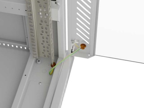SZAFA INSTALACYJNA RACK STOJĄCA 19" 42U 600X1000 SZARA DRZWI PRZESZKLONE LCD LANBERG (FLAT PACK)