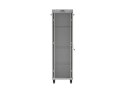 SZAFA INSTALACYJNA RACK STOJĄCA 19" 42U 600X1000 SZARA DRZWI PRZESZKLONE LCD LANBERG (FLAT PACK)