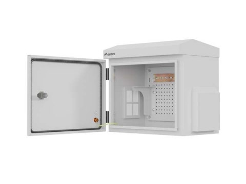 SZAFA RACK WISZĄCA 10" HERMETYCZNA IP55 MONTAŻ NA ŚCIANIE/SŁUPIE 320X220X300 SZARA LANBERG (ZŁOŻONA)
