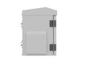 SZAFA RACK WISZĄCA 10" HERMETYCZNA IP55 MONTAŻ NA ŚCIANIE/SŁUPIE 320X220X300 SZARA LANBERG (ZŁOŻONA)
