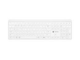 KLAWIATURA NATEC TANG US BEZPRZEWODOWA BT + 2.4GHZ CICHA SLIM BIAŁA