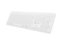 KLAWIATURA NATEC TANG US BEZPRZEWODOWA BT + 2.4GHZ CICHA SLIM BIAŁA