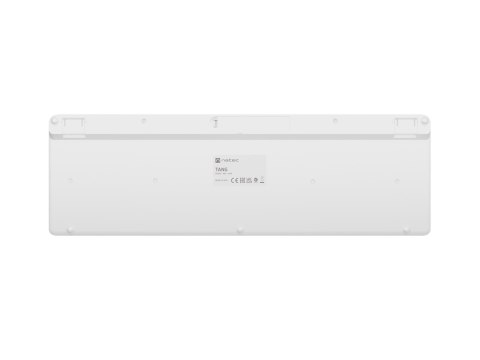 KLAWIATURA NATEC TANG US BEZPRZEWODOWA BT + 2.4GHZ CICHA SLIM BIAŁA