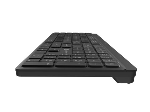 KLAWIATURA NATEC TANG US BEZPRZEWODOWA BT + 2.4GHZ CICHA SLIM CZARNA