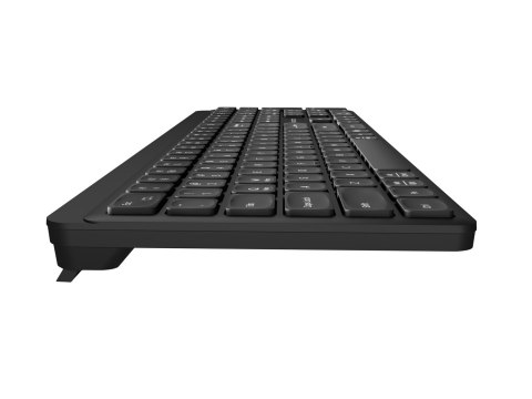 KLAWIATURA NATEC TANG US BEZPRZEWODOWA BT + 2.4GHZ CICHA SLIM CZARNA