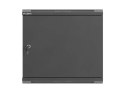 SZAFA INSTALACYJNA RACK WISZĄCA 19" 9U 540X350 CZARNA DRZWI PEŁEN METAL LANBERG (FLAT PACK)