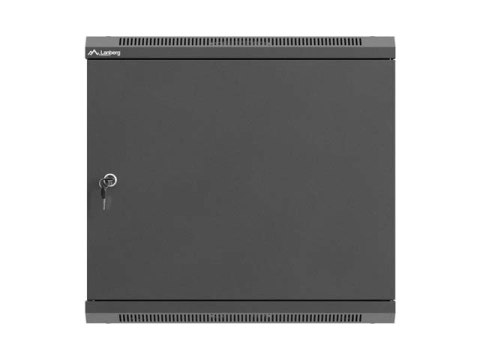 SZAFA INSTALACYJNA RACK WISZĄCA 19" 9U 540X350 CZARNA DRZWI PEŁEN METAL LANBERG (FLAT PACK)