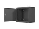 SZAFA INSTALACYJNA RACK WISZĄCA 19" 9U 540X350 CZARNA DRZWI PEŁEN METAL LANBERG (FLAT PACK)