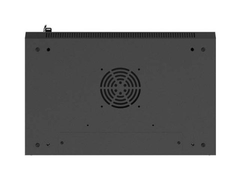 SZAFA INSTALACYJNA RACK WISZĄCA 19" 9U 540X350 CZARNA DRZWI PEŁEN METAL LANBERG (FLAT PACK)