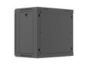 SZAFA INSTALACYJNA RACK WISZĄCA 19" 9U 540X350 CZARNA DRZWI PEŁEN METAL LANBERG (FLAT PACK)