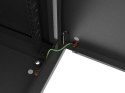 SZAFA INSTALACYJNA RACK WISZĄCA 19" 9U 540X350 CZARNA DRZWI PEŁEN METAL LANBERG (FLAT PACK)