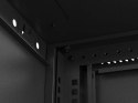 SZAFA INSTALACYJNA RACK WISZĄCA 19" 9U 540X350 CZARNA DRZWI PEŁEN METAL LANBERG (FLAT PACK)