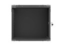 SZAFA INSTALACYJNA RACK WISZĄCA 19" 9U 540X350 CZARNA DRZWI PEŁEN METAL LANBERG (FLAT PACK)