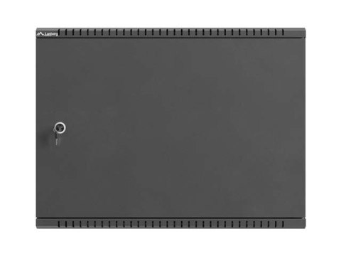 SZAFA INSTALACYJNA TPR 10" & 19" Z PŁYTĄ MESH 560X420X180 CZARNA LANBERG (ZŁOŻONA)  