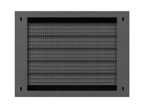 SZAFA INSTALACYJNA TPR 10" & 19" Z PŁYTĄ MESH 560X420X180 CZARNA LANBERG (ZŁOŻONA)  