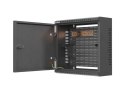SZAFA INSTALACYJNA TPR 10" Z PŁYTĄ MESH 340X340X140 CZARNA LANBERG (ZŁOŻONA)