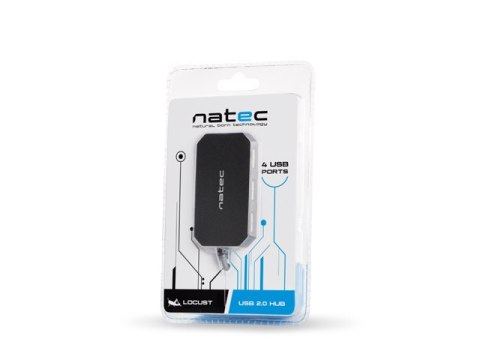 HUB USB 2.0 NATEC LOCUST 4-PORTY CZARNY
