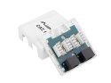 GNIAZDO NATYNKOWE KAT.6 2X RJ45 BIAŁE LANBERG