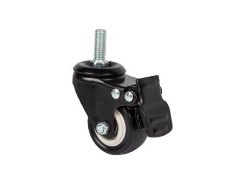 ZESTAW 4 KÓŁEK Z GWINTEM I HAMULCEM DO SZAF WISZĄCYCH LANBERG