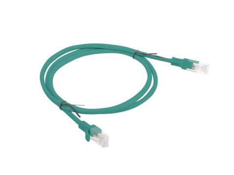PATCHCORD KAT.5E UTP 1M ZIELONY FLUKE PASSED LANBERG