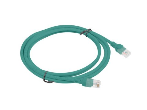 PATCHCORD KAT.5E UTP 2M ZIELONY FLUKE PASSED LANBERG