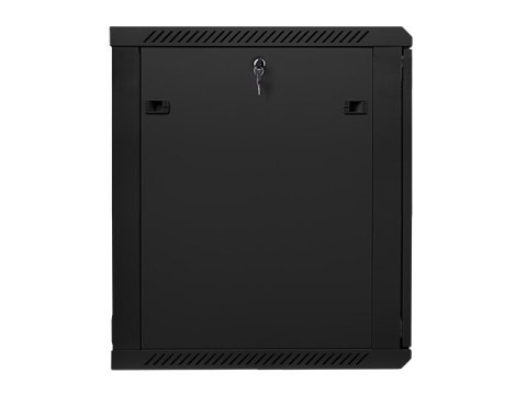 SZAFA INSTALACYJNA RACK WISZĄCA 19" 15U 600X600 CZARNA LANBERG (FLAT PACK) V2