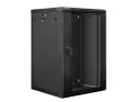 SZAFA INSTALACYJNA RACK WISZĄCA 19" 18U 600X600 CZARNA LANBERG (FLAT PACK) V2
