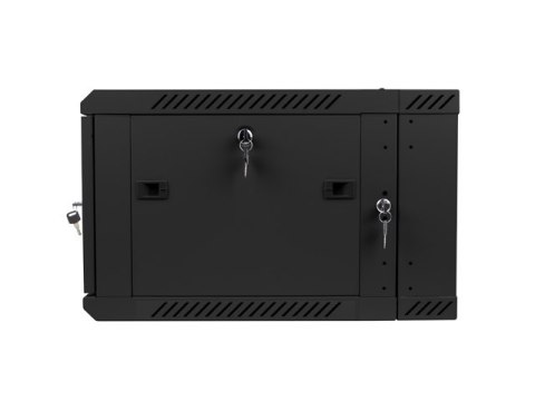 SZAFA INSTALACYJNA RACK WISZĄCA DWUSEKCYJNA 19" 6U 600X600 CZARNA LANBERG (FLAT PACK)