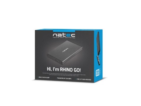 OBUDOWA HDD/SSD ZEWNĘTRZNA NATEC RHINO GO SATA 2.5" USB 3.0 CZARNA