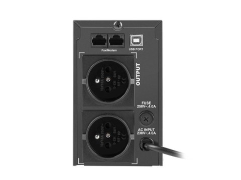 UPS ARMAC OFFICE O/650E/LCD LINE-INTERACTIVE 650VA 2X 230V PL USB-B LCD METALOWA OBUDOWA