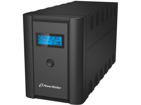 UPS POWERWALKER VI 1200 SHL FR LINE-INTERACTIVE 1200VA 2X 230V PL 2X IEC C13 USB-B LCD