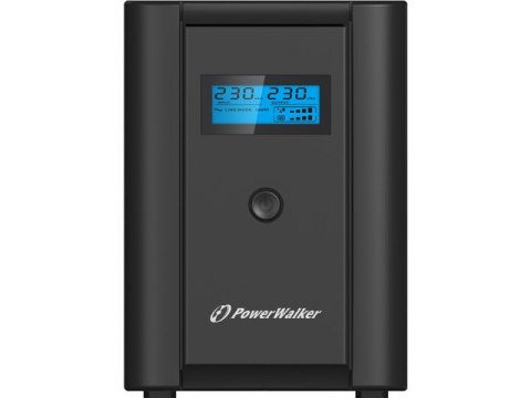 UPS POWERWALKER VI 1200 SHL LINE-INTERACTIVE 1200VA 2X SCHUKO 2X IEC C13 USB-B LCD