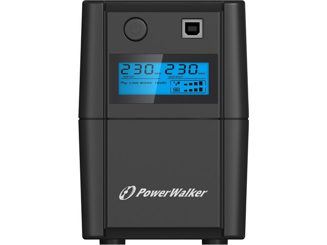 UPS POWERWALKER VI 650 SHL FR LINE-INTERACTIVE 850VA 2X 230V PL USB-B LCD