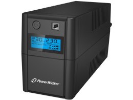 UPS POWERWALKER VI 650 SHL LINE-INTERACTIVE 650VA 2X SCHUKO USB-B LCD