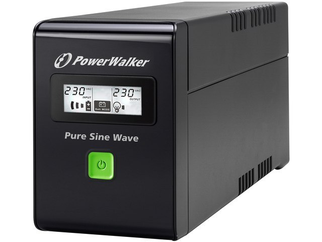 UPS POWERWALKER VI 800 SW LINE-INTERACTIVE 800VA 2X SCHUKO USB-B LCD PURE SINE WAVE
