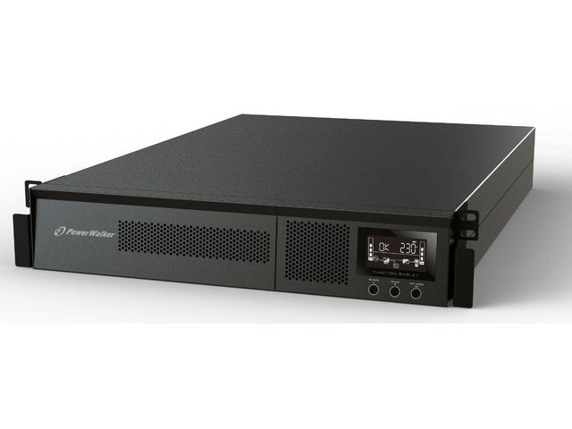 UPS RACK POWERWALKER VFI 3000 RMG PF1 ON-LINE 3000VA 8X IEC C13 USB-B RS-232 LCD 2U