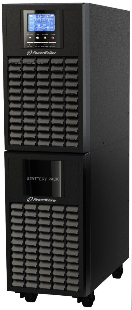 UPS POWERWALKER VFI 6000 CG PF1 ON-LINE 6000VA TERMINAL USB-B RS-232 LCD TOWER