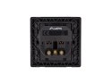 GNIAZDO PODTYNKOWE 230V POJEDYNCZE + 2X USB 2.1A SCHUKO CZARNE LANBERG