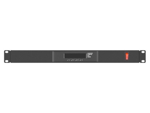 PANEL WENTYLACYJNY LCD POZIOMY 1U Z TERMOSTATEM DO SZAF 19" 2 WENTYLATORY 230V CZARNY LANBERG